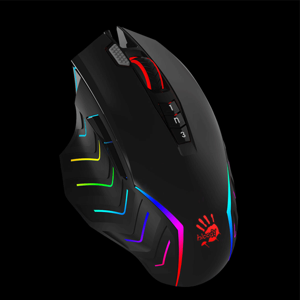 A4Tech Bloody J95S 2-Fire RGB Animation Satellite Gaming Mouse