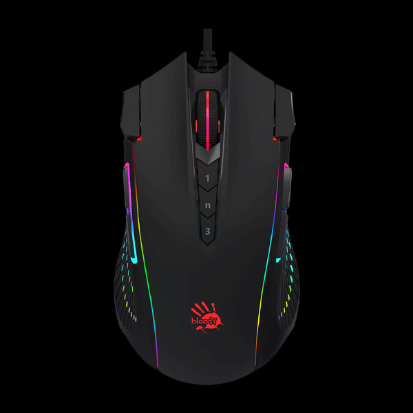 A4Tech J90S 2-Fire RGB Animation Gaming Mouse