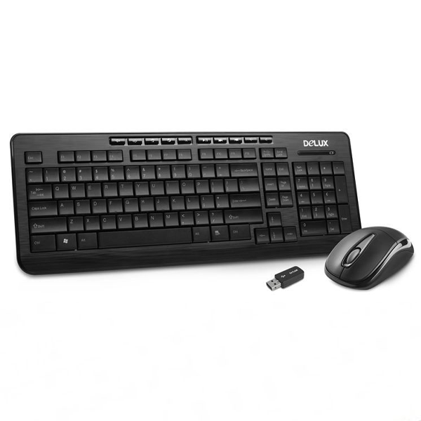 Delux Om-02U M105Gx Wireless Bengali Multimedia Keyboard And Mouse