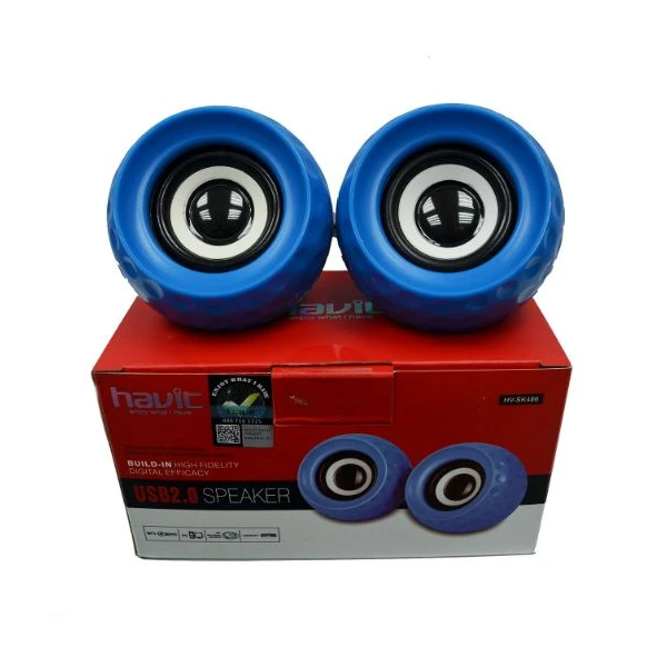 Havit USB Speaker Black/Blue/Red (SK486)