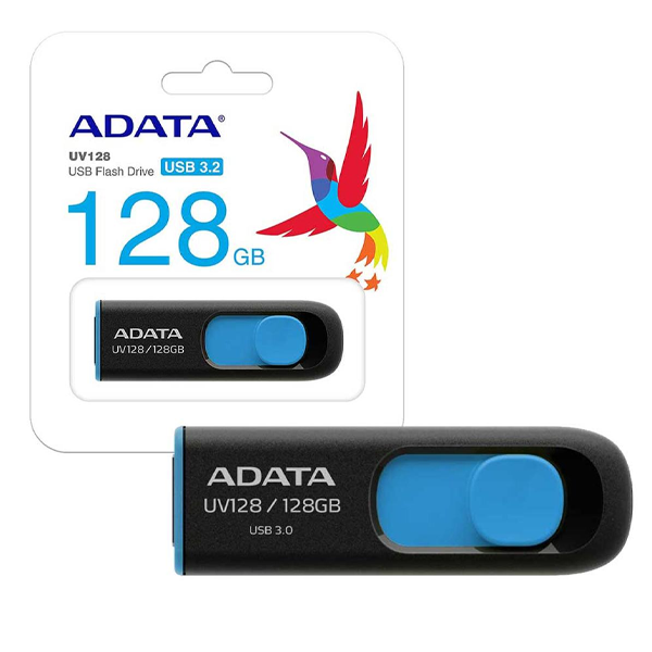Adata UV128 USB 3.2 Black Blue 128 GB