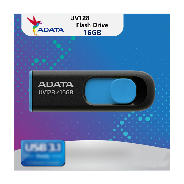 Adata UV128 USB 3.2 Black Blue 16 GB