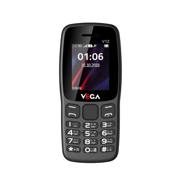 Vega v12 plus ডুয়াল সিম ফিচার ফোন-1000mah ব্যাটারি