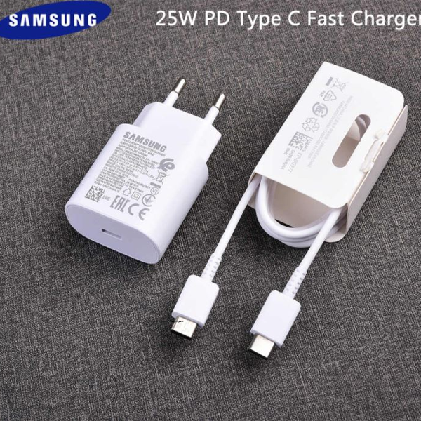 Samsung 25WATT Super fast charger for samsung S21+ / S21 ultra / S20 FE / Note-20/ Note 20 ultra / note 10 lite / S20 ultra/M-62 /A-72 /A-52