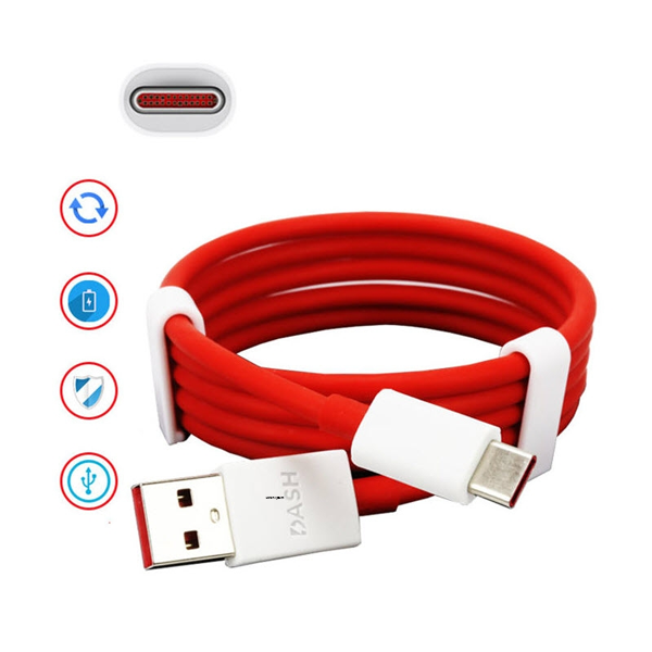 OnePlus Super Fast Dash Charger Cable USB Type-C - Red