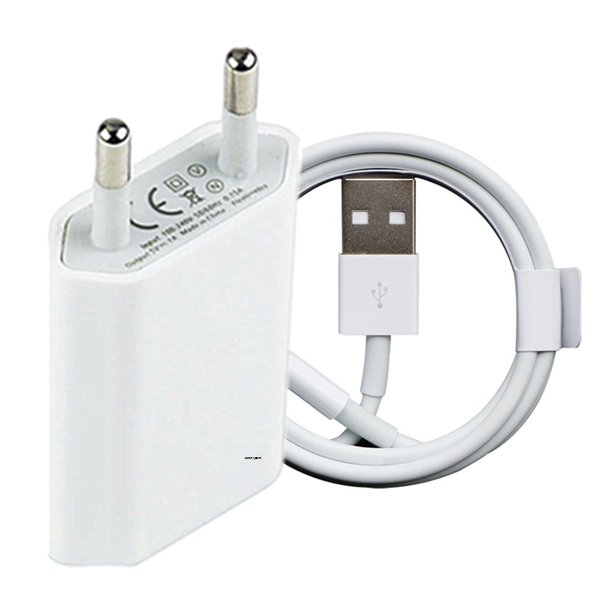 iphone charger with data cable -white
