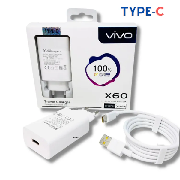 ViVo 27 Watt Super Fast Flash Wall Charger With Type-C Cable