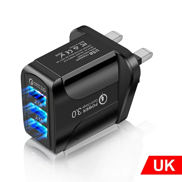 DoomHot Quick Chargers Phone Charger Digital Display Charge 20W PD 3.0 USB Charger 5V 4A Max Widely Samsung Realme Chargers Wall Phone Charger EU Plug